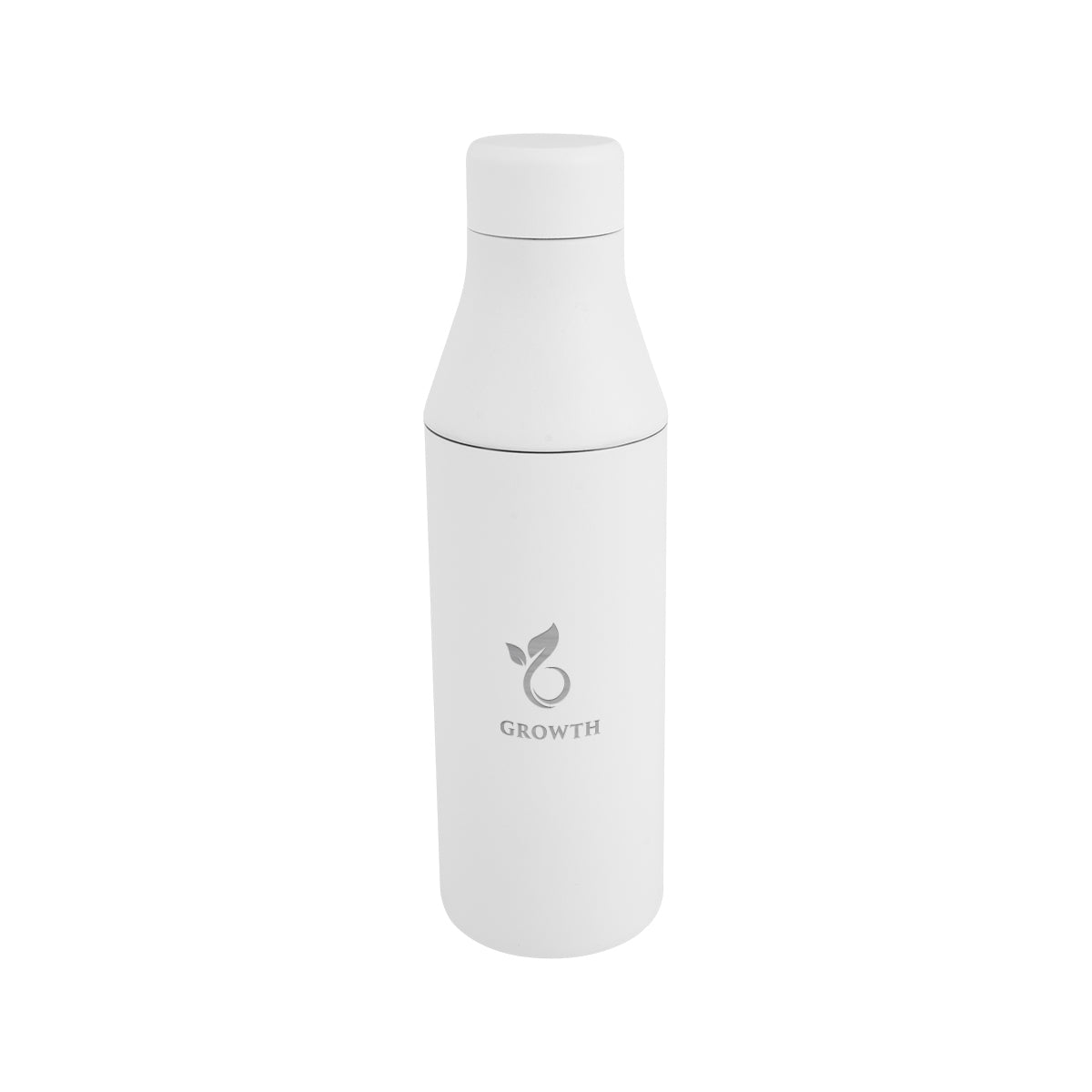 Branson Recycled Stainless Steel Bottle, 15 oz - White - Laser Engraving