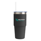Brea Recycled Stainless Steel Tumbler, 14 oz - Black - Colorbrite