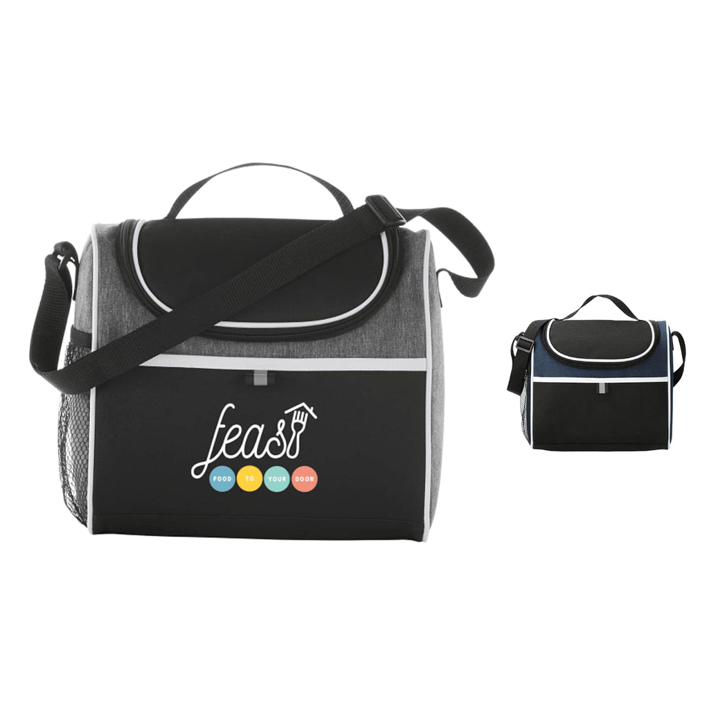Break Time Lunch Cooler for 9 Cans Transfer - Graphite - Front Group