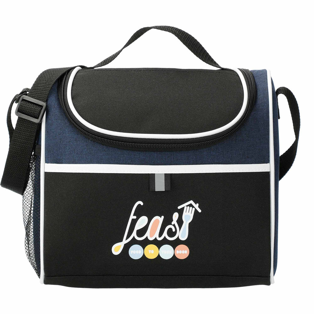 Break Time Lunch Cooler for 9 Cans Transfer - Navy - Front