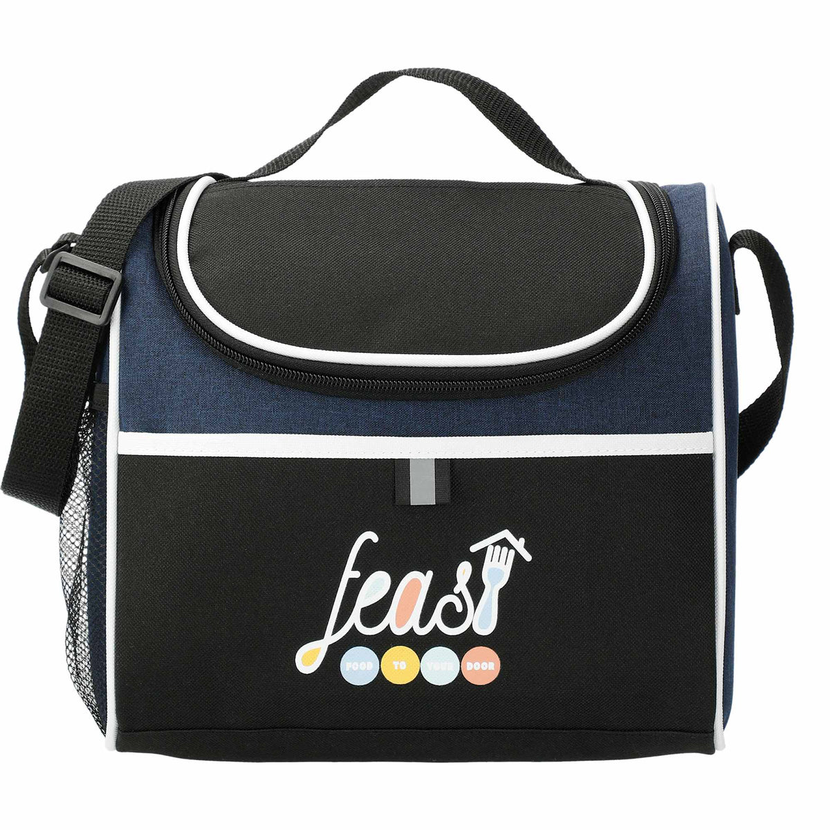 Break Time Lunch Cooler for 9 Cans Transfer - Navy - Front