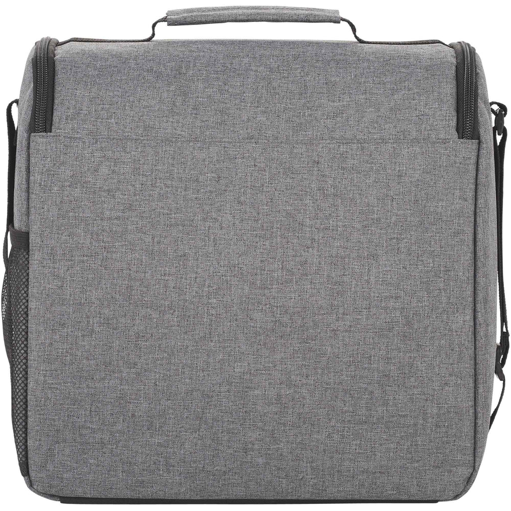 Break Time Recycled Event Cooler for 24 Cans Embroidery - Charcoal - Back