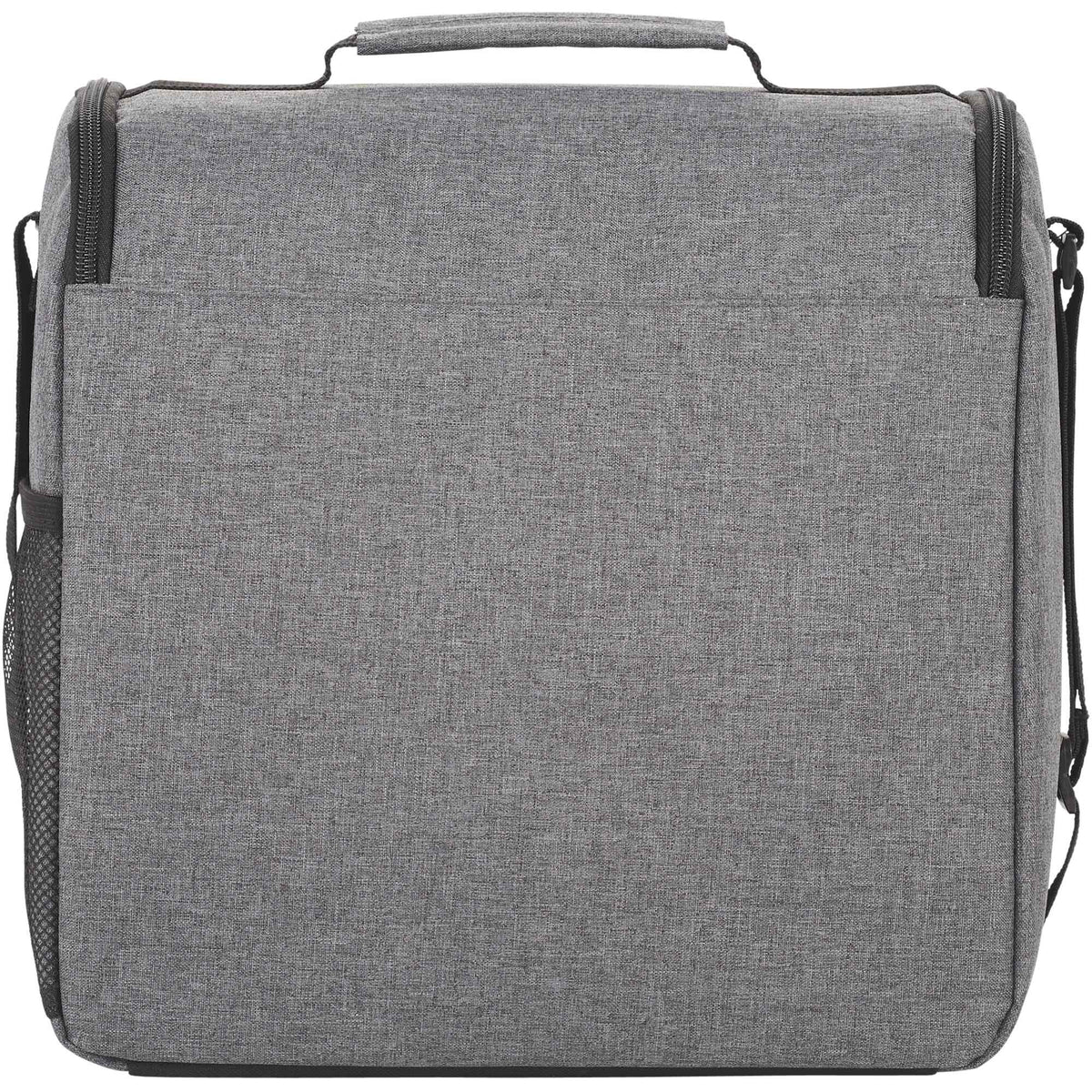 Break Time Recycled Event Cooler for 24 Cans Full Color - Charcoal - Back