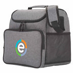Break Time Recycled Event Cooler for 24 Cans Full Color - Charcoal - Left Angle