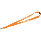 Breakaway Lanyard with Swivel Lobster Clip, 3/4 Inch Wide - Orange - Front