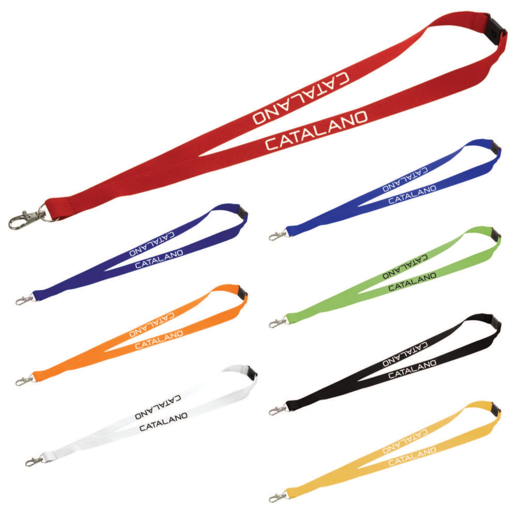 Breakaway Lanyard with Swivel Lobster Clip, 3/4 Inch Wide - RED - Photo
