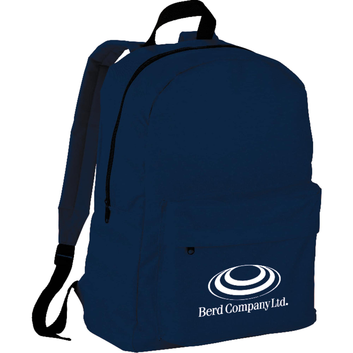 Breckenridge Backpack with Flap Front Pocket Embroidery - Navy Blue - Photo