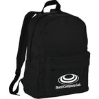 Breckenridge Backpack with Flap Front Pocket Full Color - Black - Photo