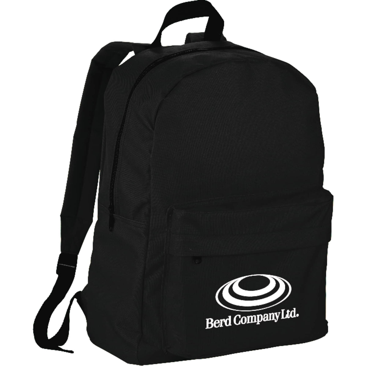 Breckenridge Backpack with Flap Front Pocket Full Color - Black - Photo