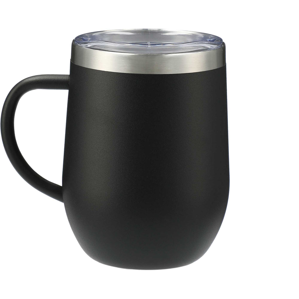 Brew Copper Insulated Coffee Mug, 12 oz - Black - Back
