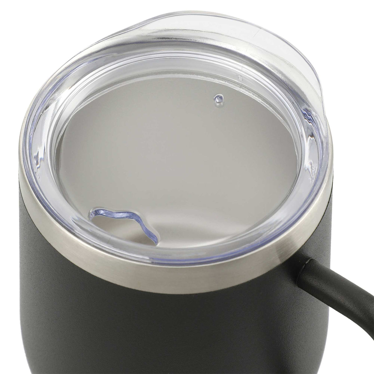 Brew Copper Insulated Coffee Mug, 12 oz - Black - Top