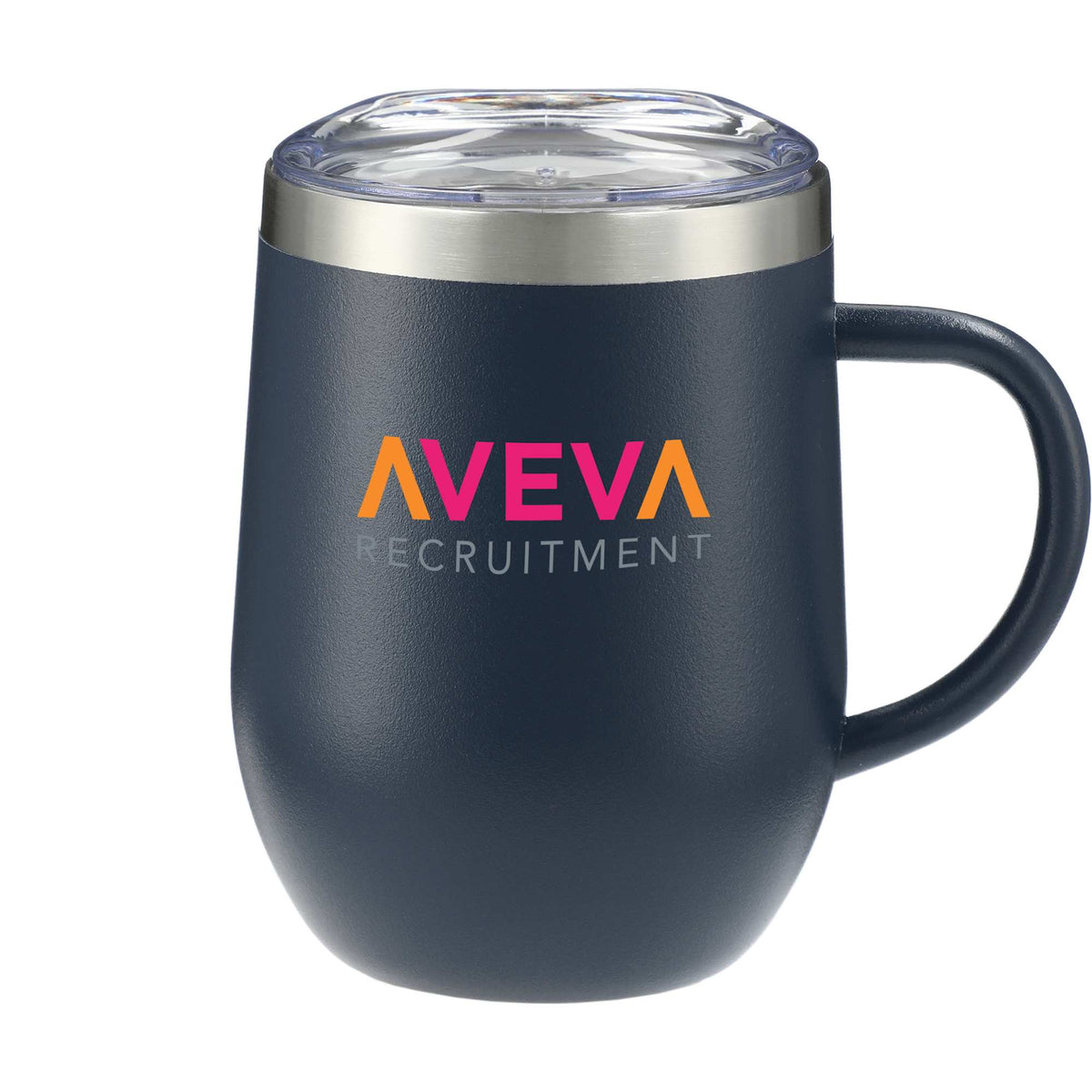 Brew Copper Insulated Coffee Mug, 12 oz - Navy - Front 2