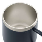 Brew Copper Insulated Coffee Mug, 12 oz - Navy - Top Open