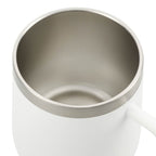 Brew Copper Insulated Coffee Mug, 12 oz - White - Top Open