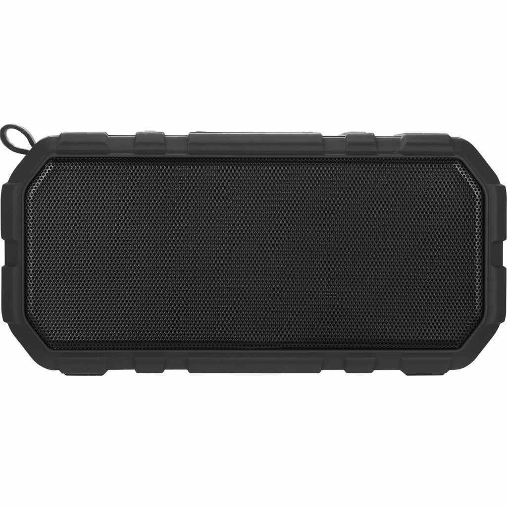 Brick Silicone Waterproof Speaker, 6W Full Color - Black - Back