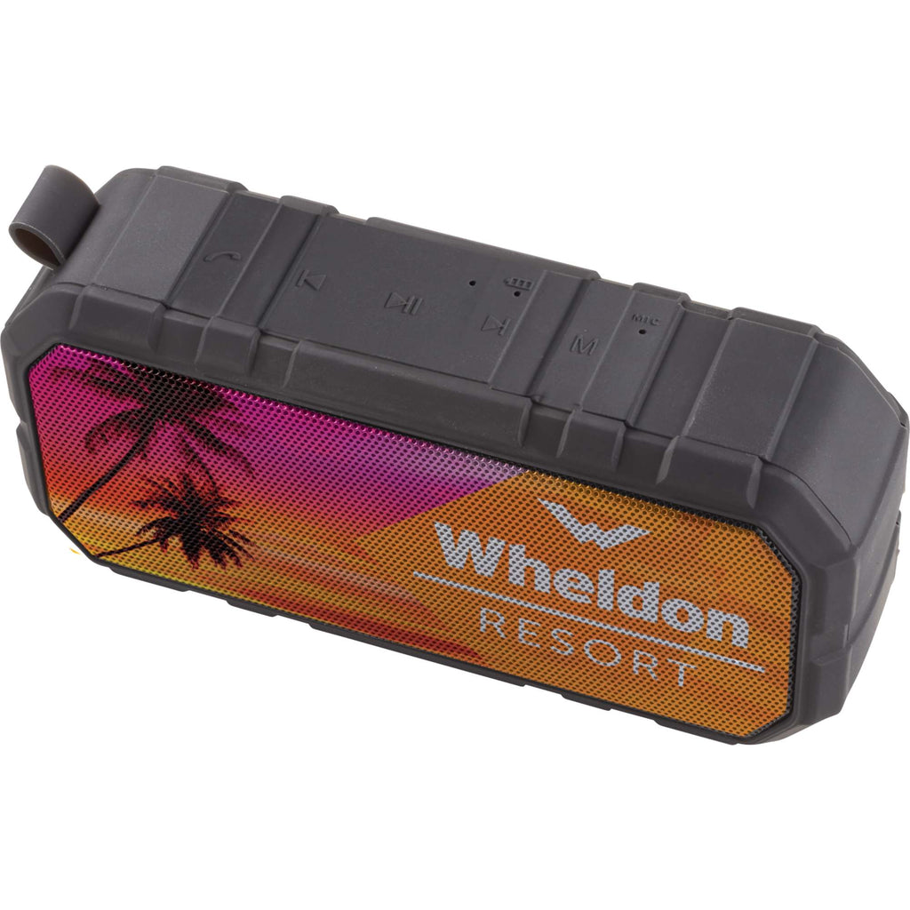 Brick Silicone Waterproof Speaker, 6W Full Color - Black - Photo 2