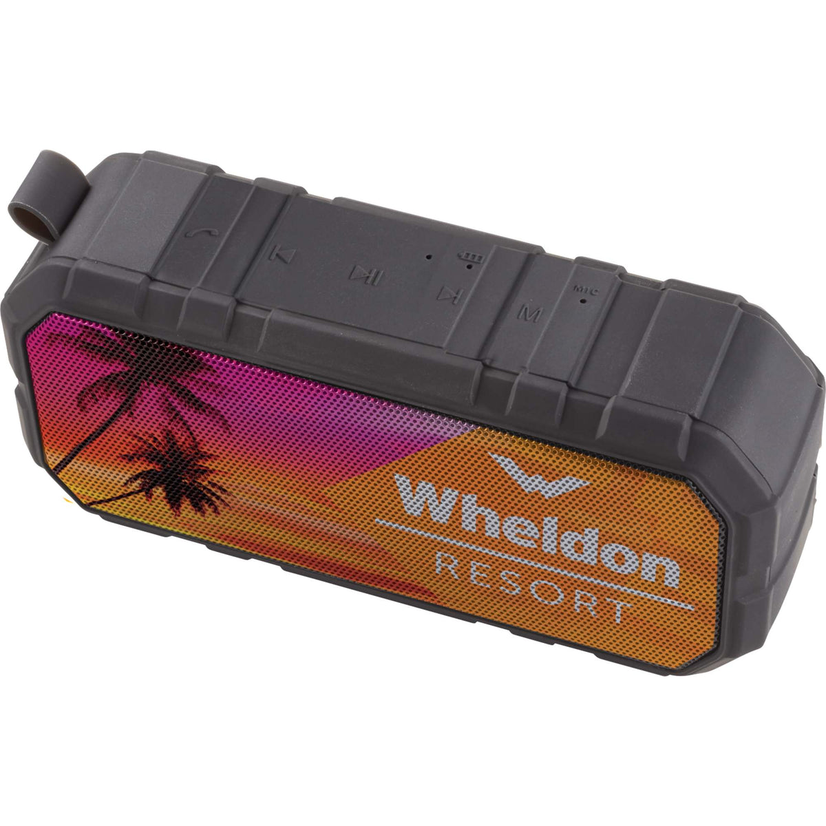 Brick Silicone Waterproof Speaker, 6W Full Color - Black - Photo 2