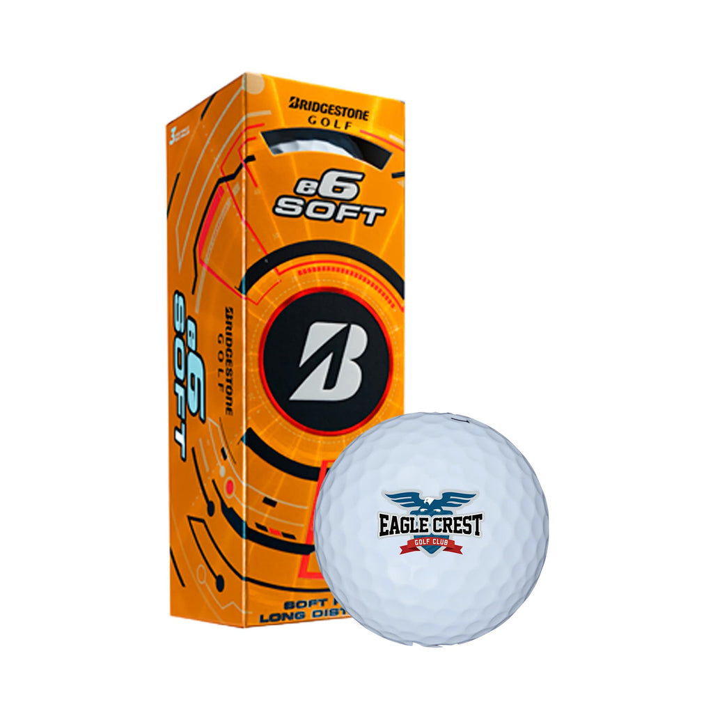Bridgestone e6 Soft Long Distance Golf Balls, 3 Pack Full Color - White - Default