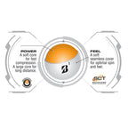 Bridgestone e6 Soft Long Distance Golf Balls, 3 Pack Full Color - White - Front Detail