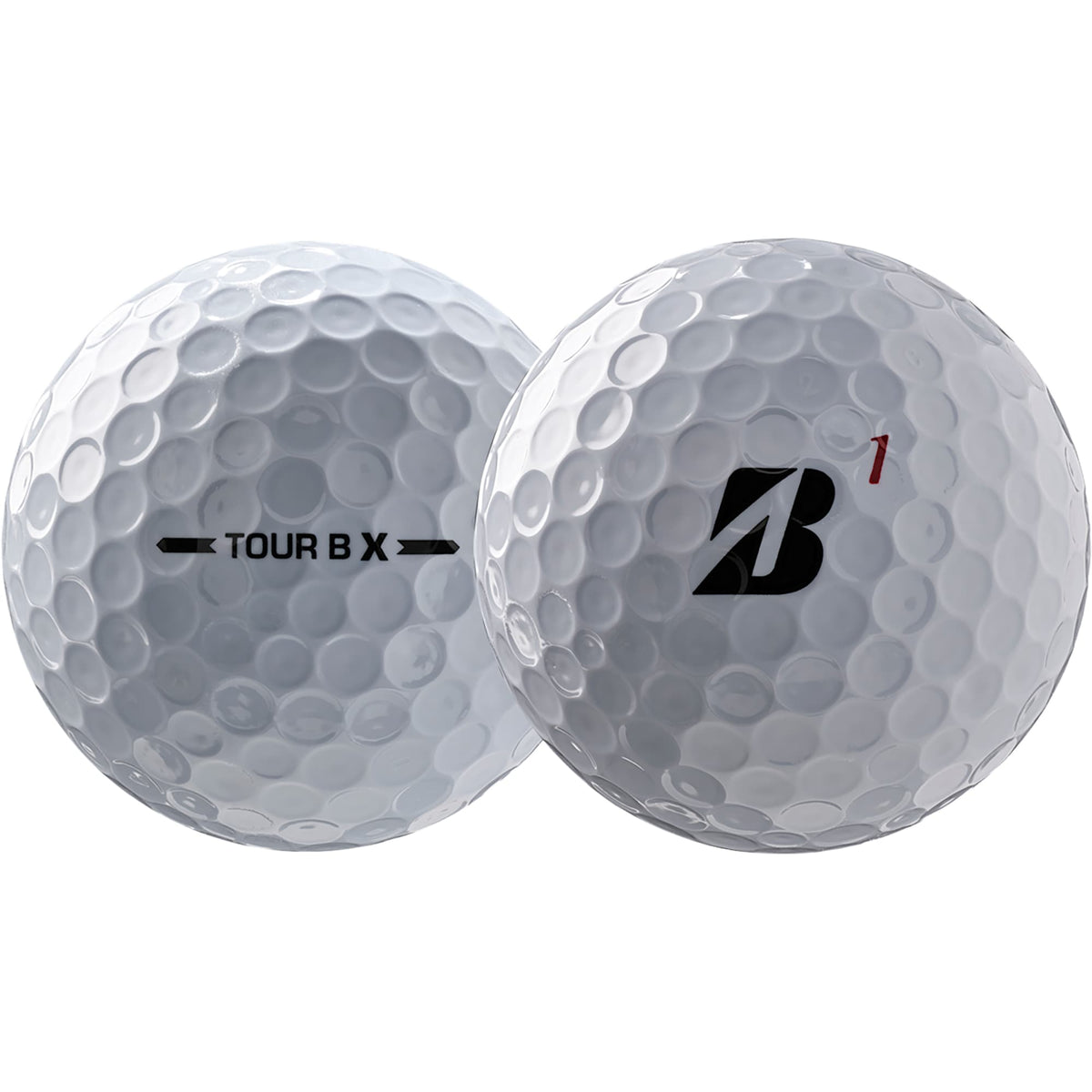 Bridgestone Tour B X Golf Balls for Fast Swing Speeds, 3 Pack Full Color - White - Front Balls