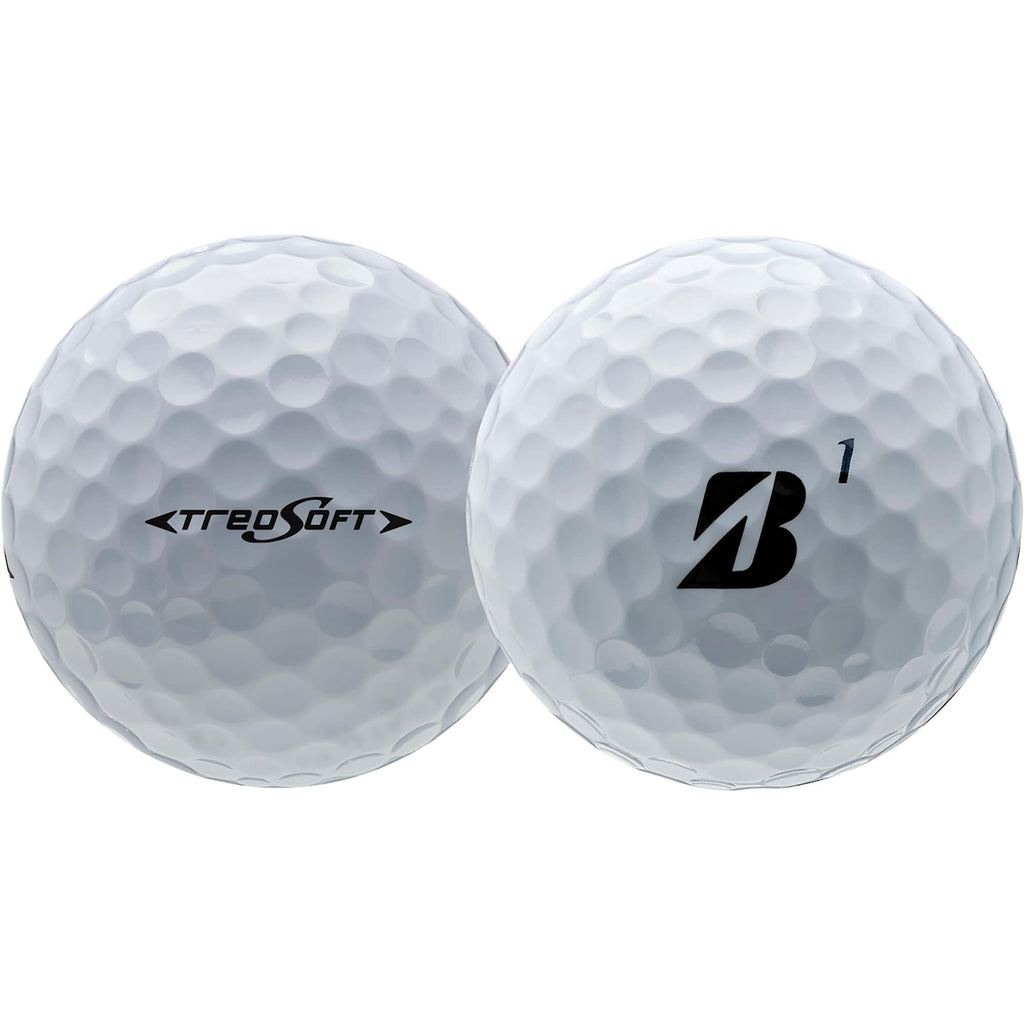 Bridgestone TreoSoft Soft Feel Golf Balls, 12 Pack Full Color - White - Back
