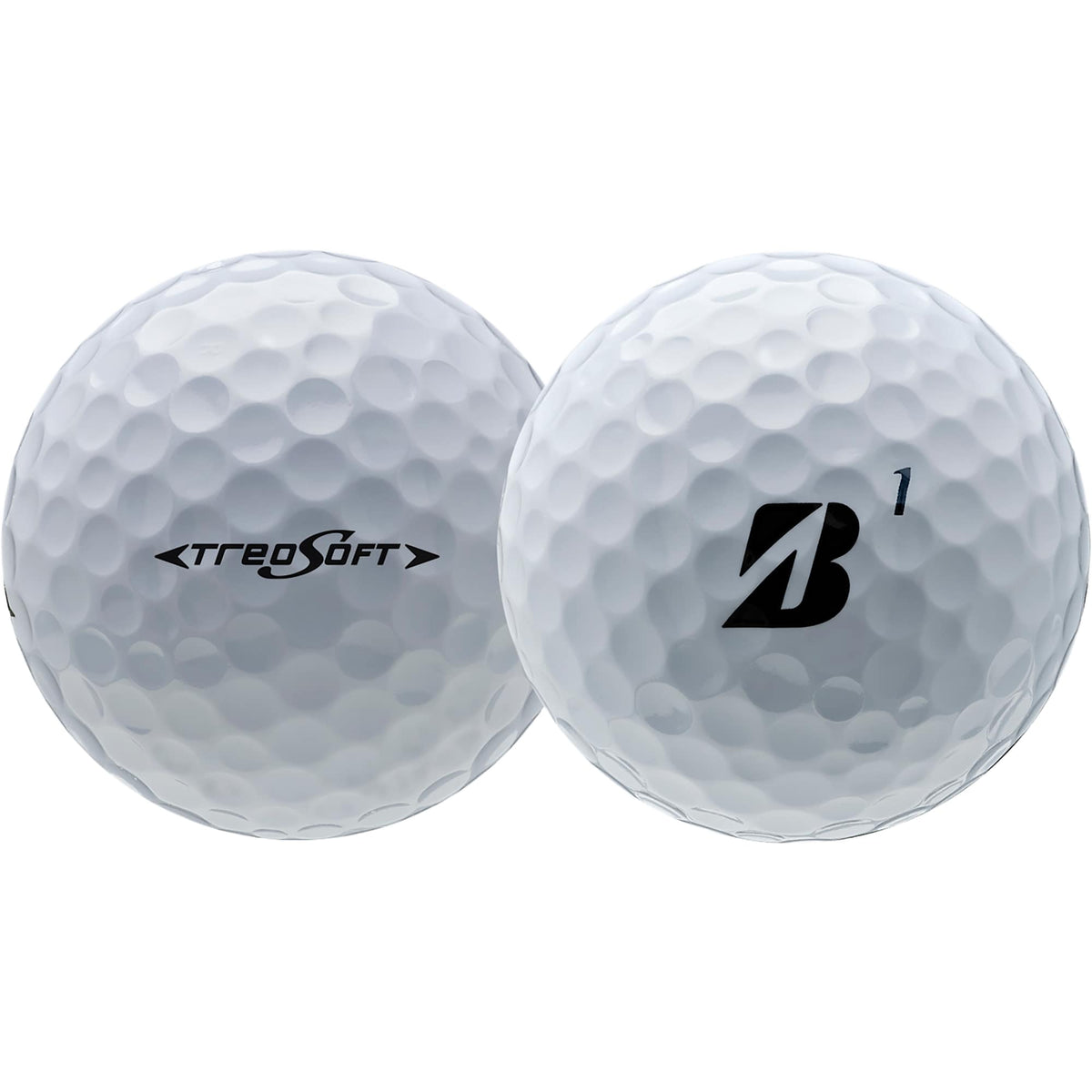 Bridgestone TreoSoft Soft Feel Golf Balls, 3 Pack Full Color - White - Back