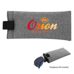 Brighton Pouch for Eyeglasses, Heathered - Gray with Black - Colorbrite