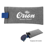 Brighton Pouch for Eyeglasses, Heathered - Royal Blue - Silk Screen
