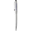Bristol Brass Ballpoint Pen with Stylus - Silver - Front