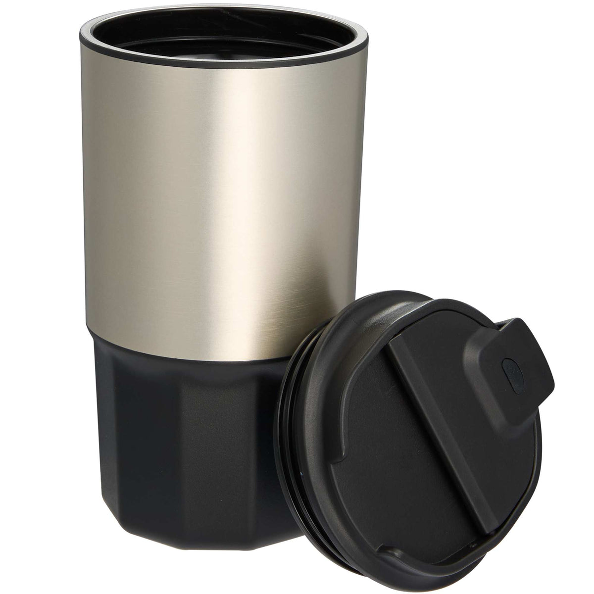 Brit Tumbler with Recycled Liner, 15 oz Full Color - Black - Lid