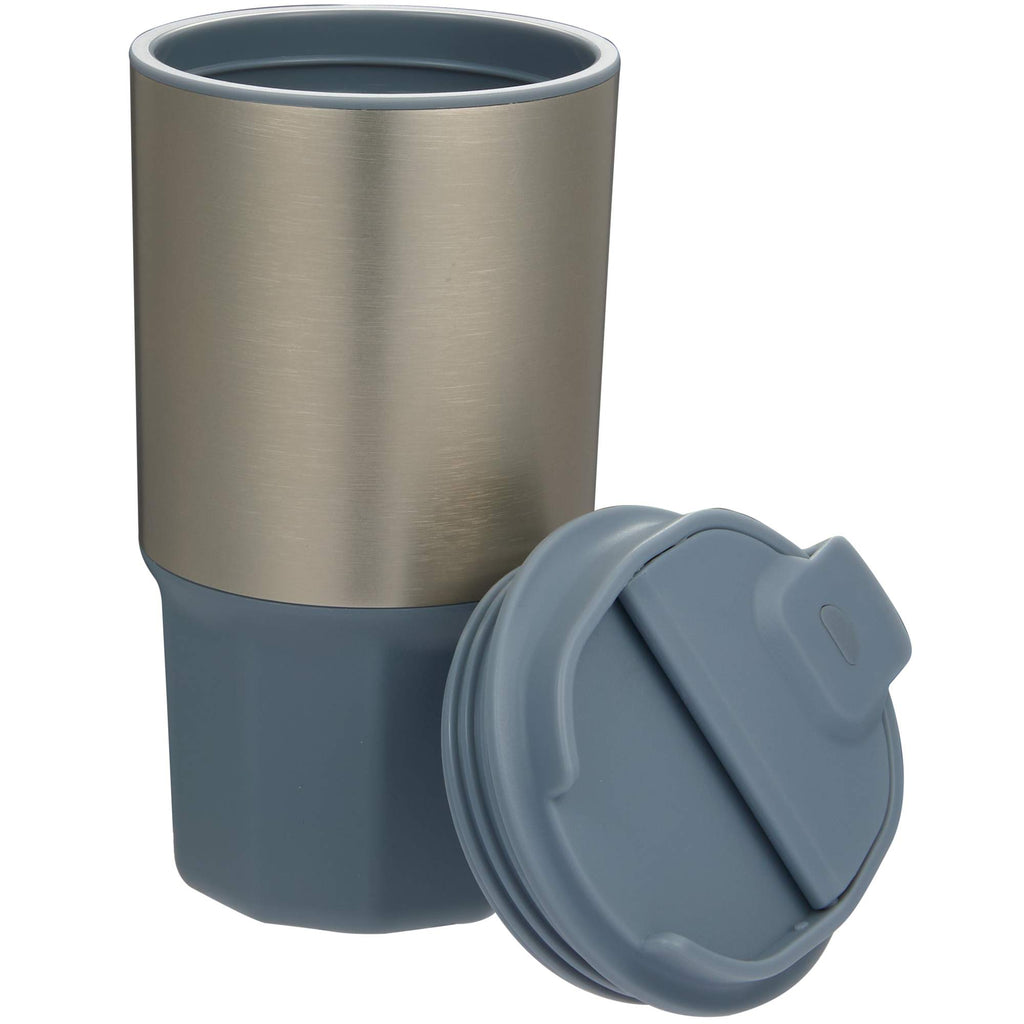 Brit Tumbler with Recycled Liner, 15 oz Full Color - Gray - Lid 2