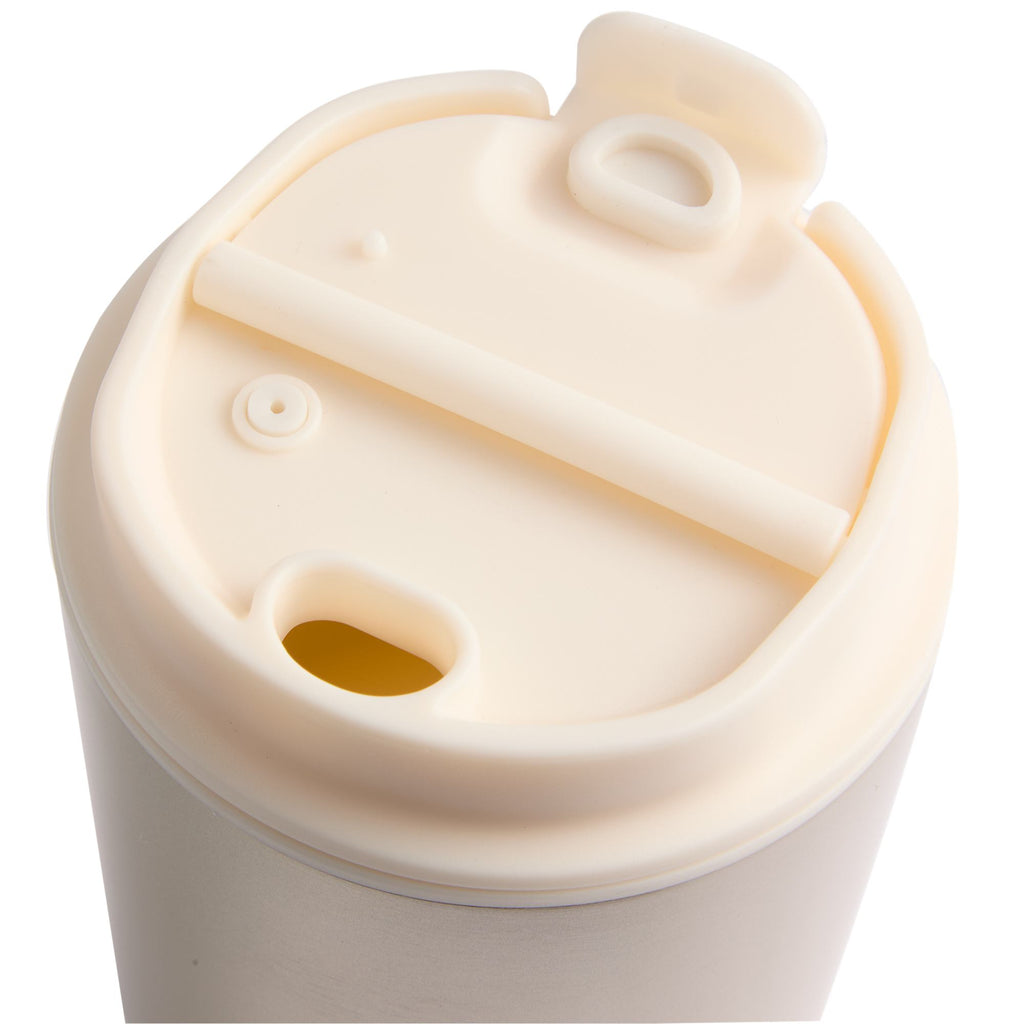 Brit Tumbler with Recycled Liner, 15 oz Full Color - White - Lid