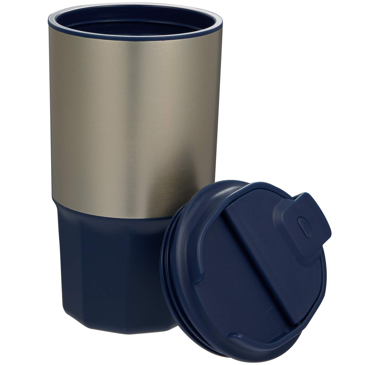Brit Tumbler with Recycled Liner, 15 oz - Navy - Lid