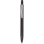 Brite Gel Stylus Pen in Recycled Aluminum Laser Engraving - Black - Clip