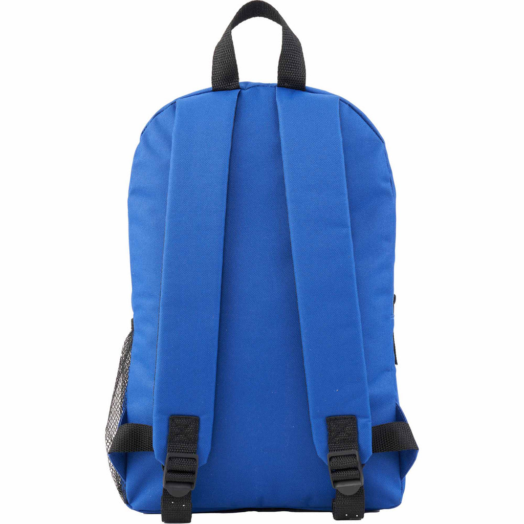 Brix Everyday Backpack in Recycled Polyester Full Color - Royal - Back