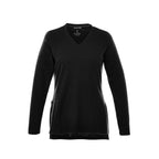 Bromley Knit V-Neck Sweater for Women Transfer - Black - Front Flat