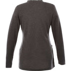Bromley Knit V-Neck Sweater for Women Transfer - Heather Dark Charcoal - Back Flat