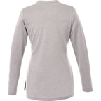 Bromley Knit V-Neck Sweater for Women Transfer - Heather Grey - Back Flat