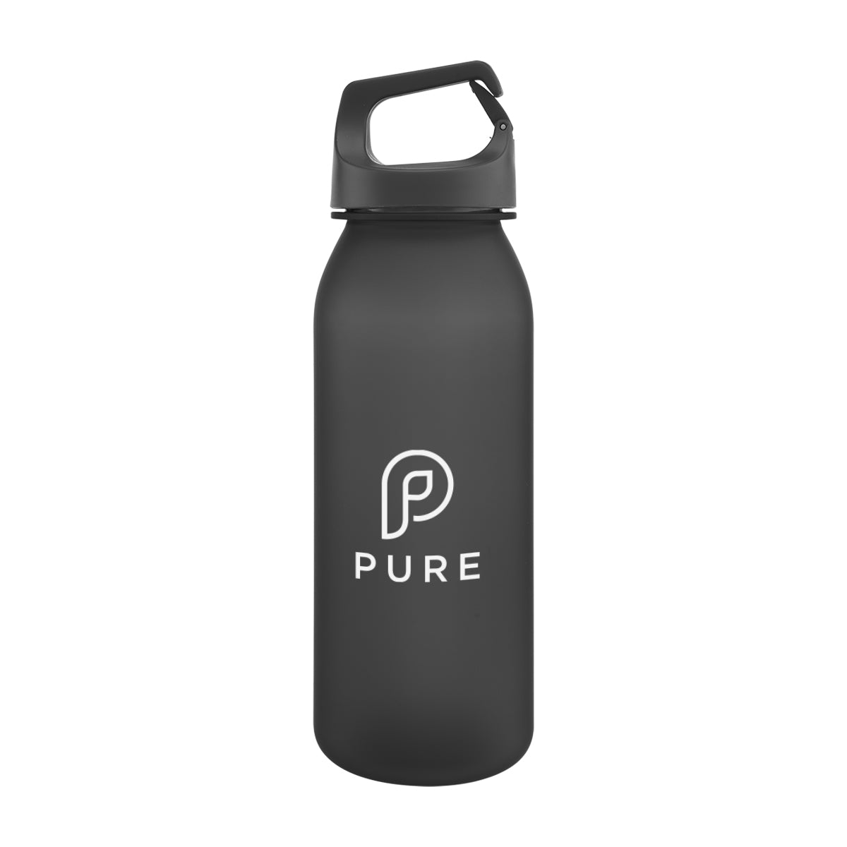 Brooke Bottle with Carry Handle, 20 oz - Charcoal - Silk Screen