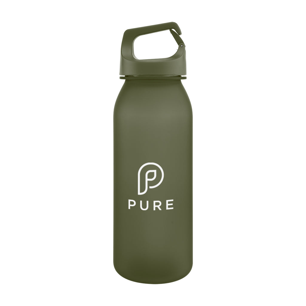 Brooke Bottle with Carry Handle, 20 oz - Olive - Silk Screen