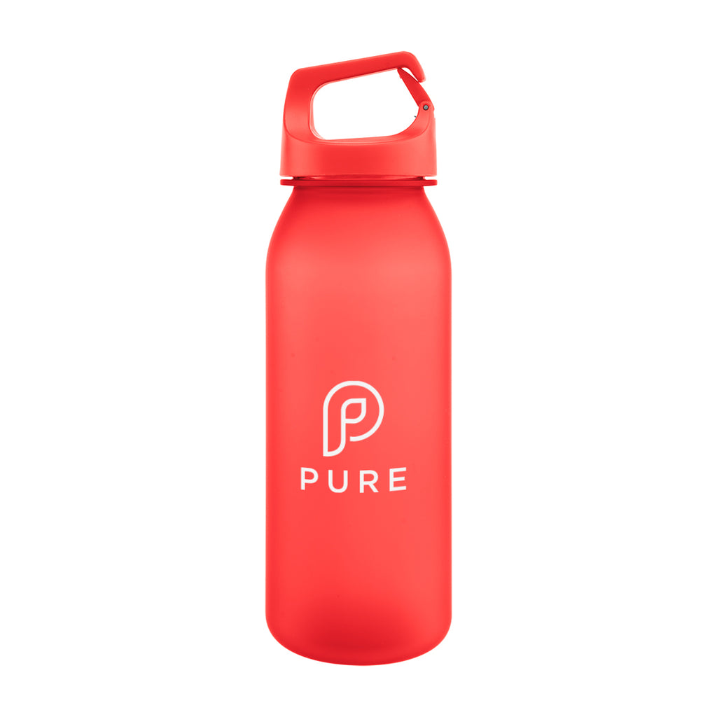 Brooke Bottle with Carry Handle, 20 oz - Red - Silk Screen