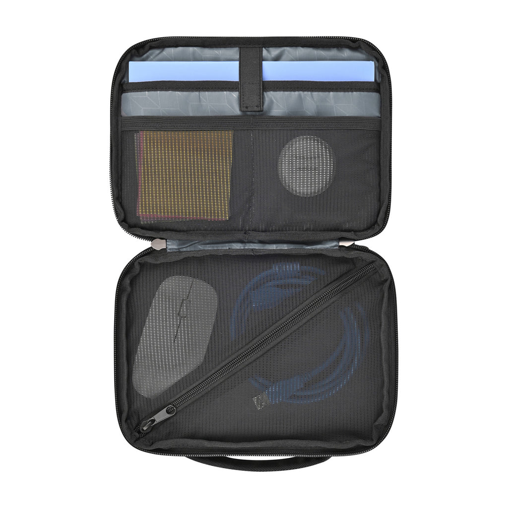 Brooklyn Deluxe Tech Case with Tablet Sleeve Embroidery - Black - View 4