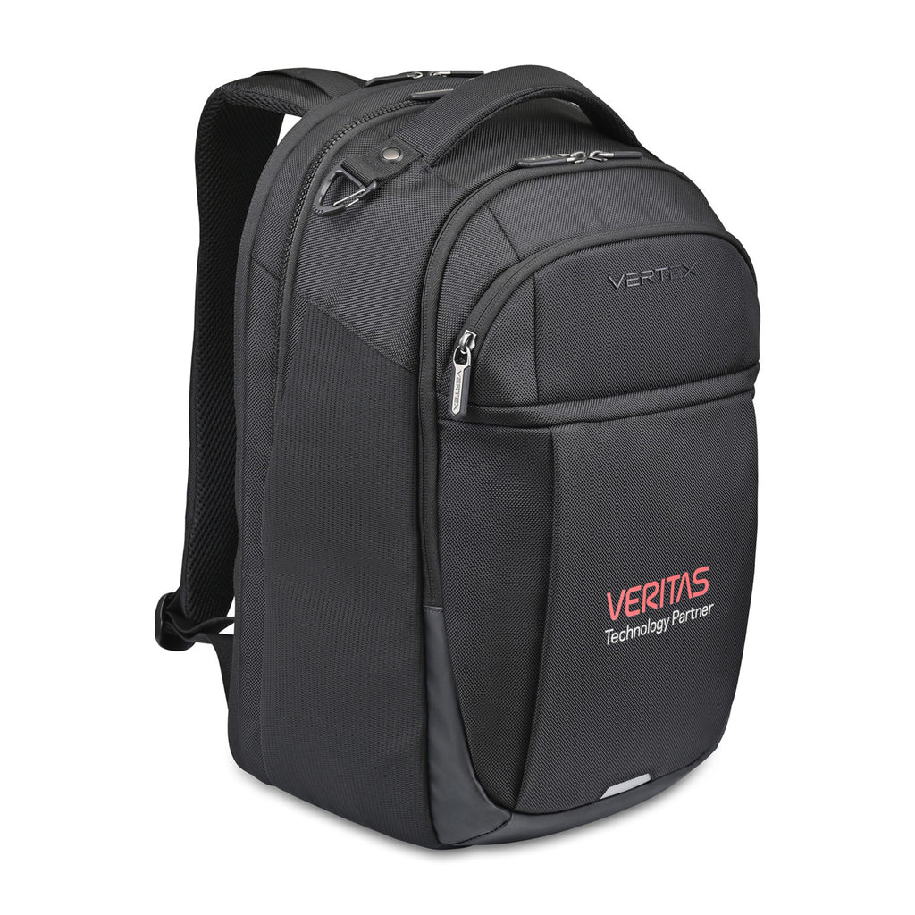 Brooklyn Lay Flat Backpack for a 16 Inch Laptop Embroidery - Black - View 2