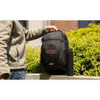Brooklyn Lay Flat Backpack for a 16 Inch Laptop Embroidery - Black - View 9