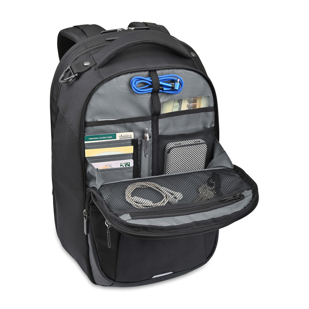 Brooklyn Lay Flat Backpack for a 16 Inch Laptop Transfer - Black - View 3