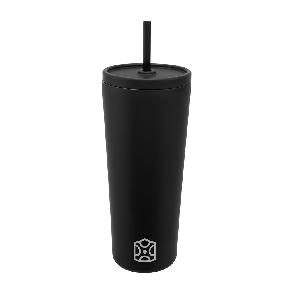 Brooklyn Recycled Stainless Steel Tumbler, 24 oz - Black - Laser Engraving