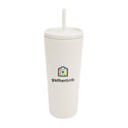 Brooklyn Recycled Stainless Steel Tumbler, 24 oz - Cream - Colorbrite