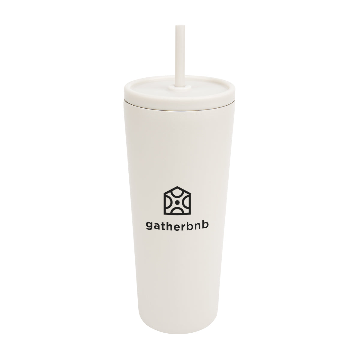 Brooklyn Recycled Stainless Steel Tumbler, 24 oz - Cream - Silk Screen