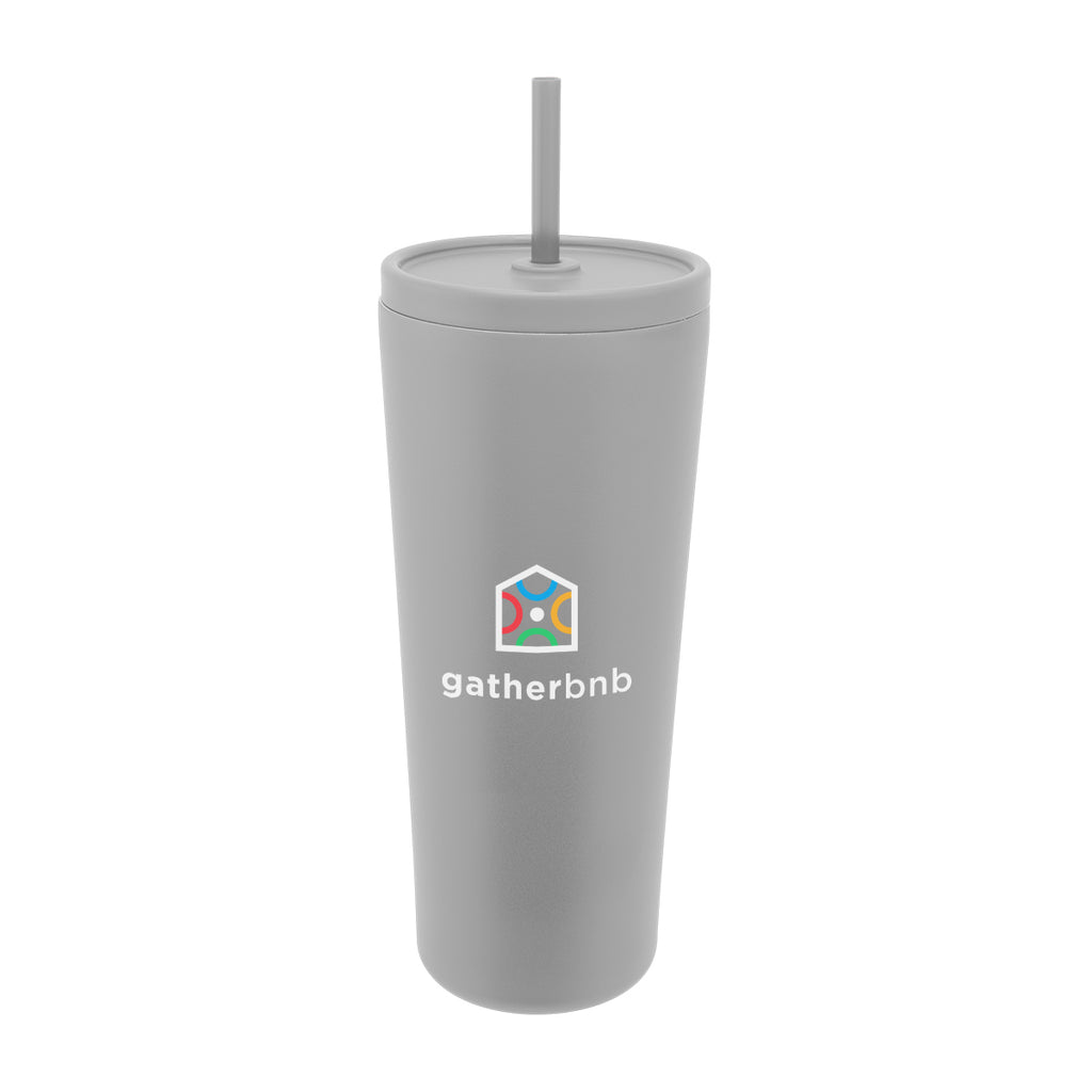 Brooklyn Recycled Stainless Steel Tumbler, 24 oz - Gray - Colorbrite