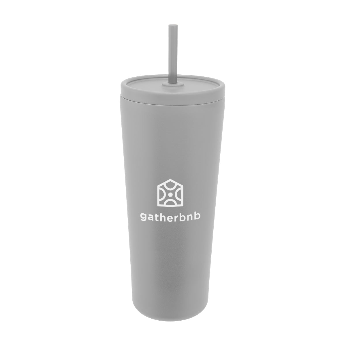 Brooklyn Recycled Stainless Steel Tumbler, 24 oz - Gray - Silk Screen